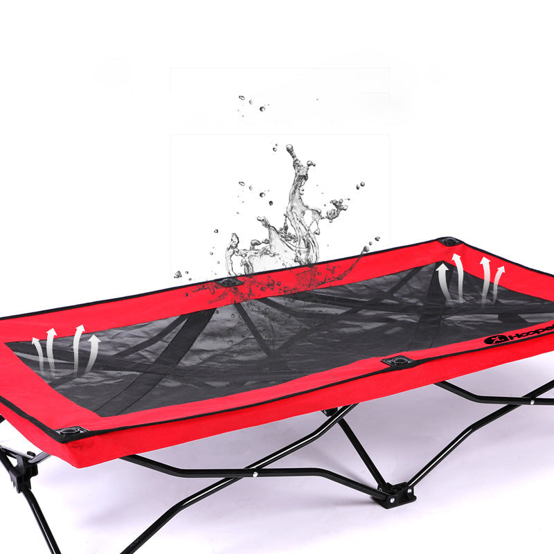 Hochwertiges, erhöhtes Outdoor-Hundebett aus Mesh