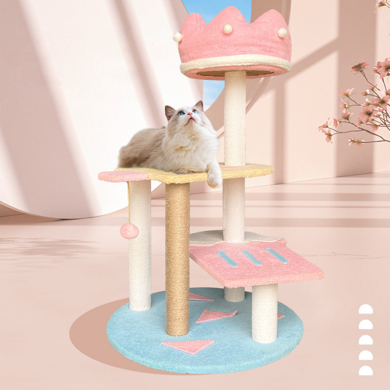 Pawfey-Katzenbaum im Prinzessinnenschloss-Design