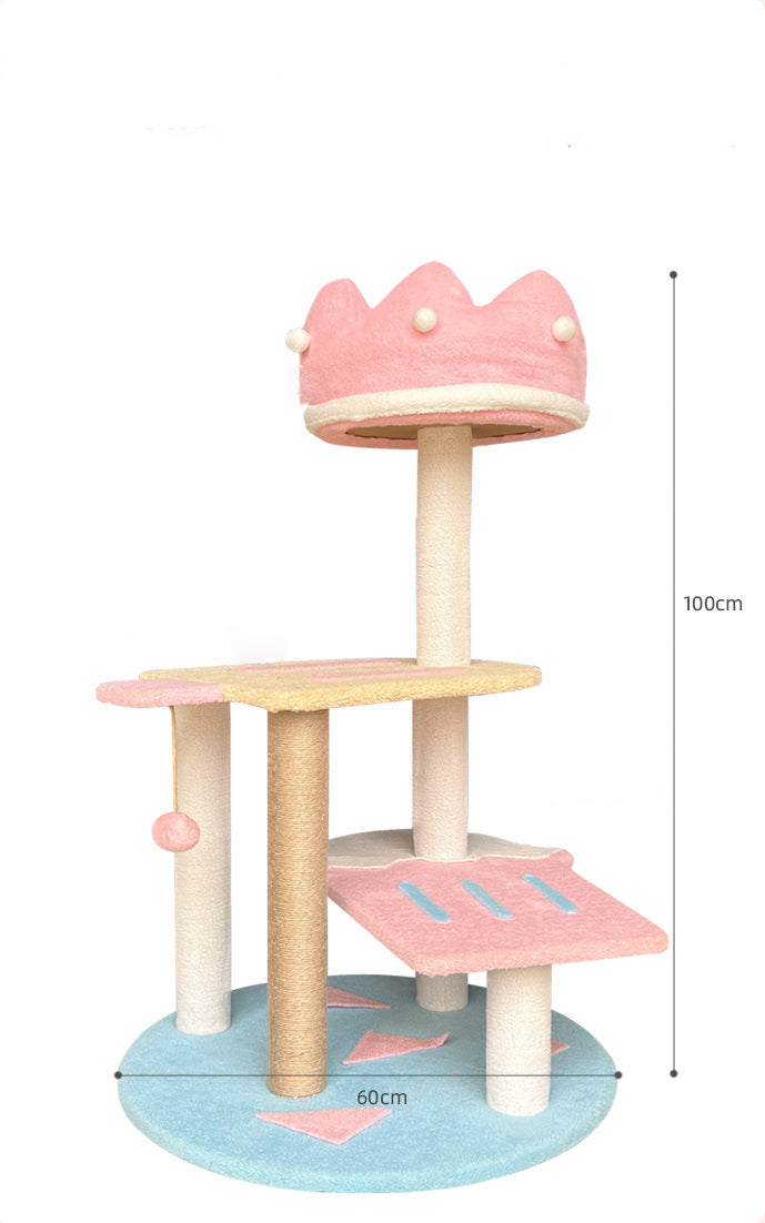 Pawfey-Katzenbaum im Prinzessinnenschloss-Design