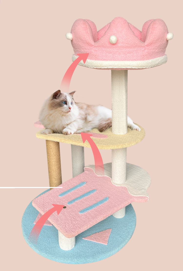 Pawfey-Katzenbaum im Prinzessinnenschloss-Design