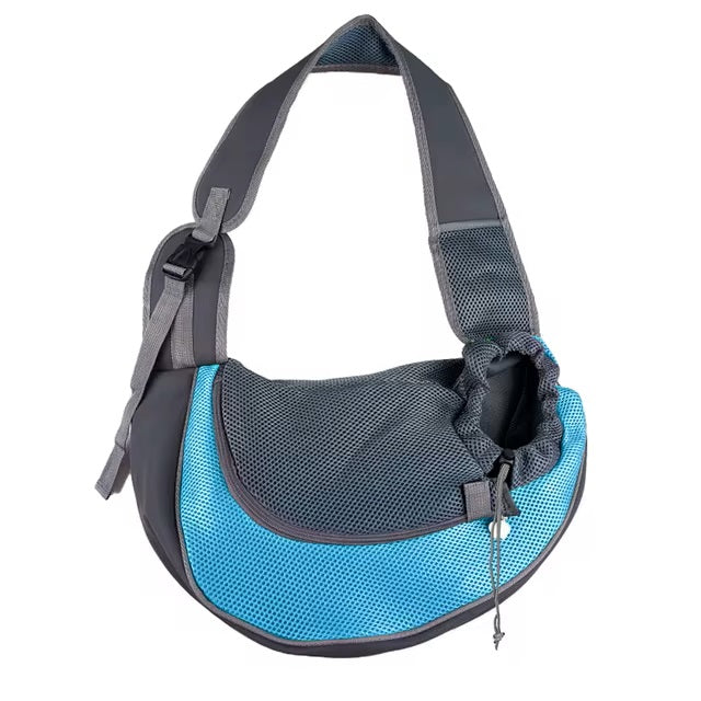 Transportadora tipo sling respirável para pequenos animais com alça de ombro ajustável