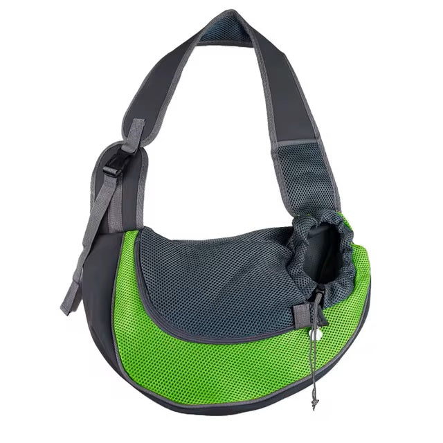 Transportadora tipo sling respirável para pequenos animais com alça de ombro ajustável