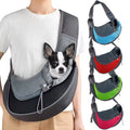 Transportadora tipo sling respirável para pequenos animais com alça de ombro ajustável