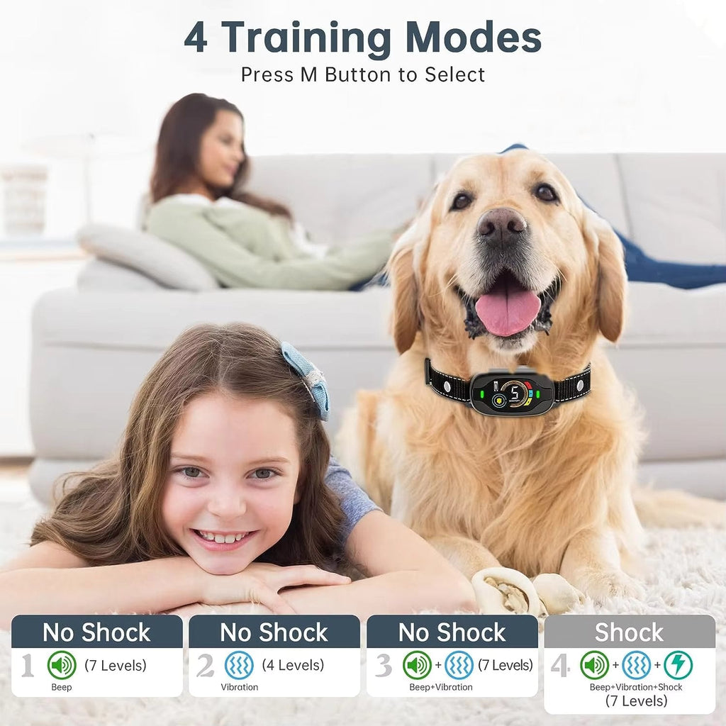 Anti-Bell-Hundehalsband mit intelligenter Schutzfunktion und mehrstufiger Empfindlichkeit