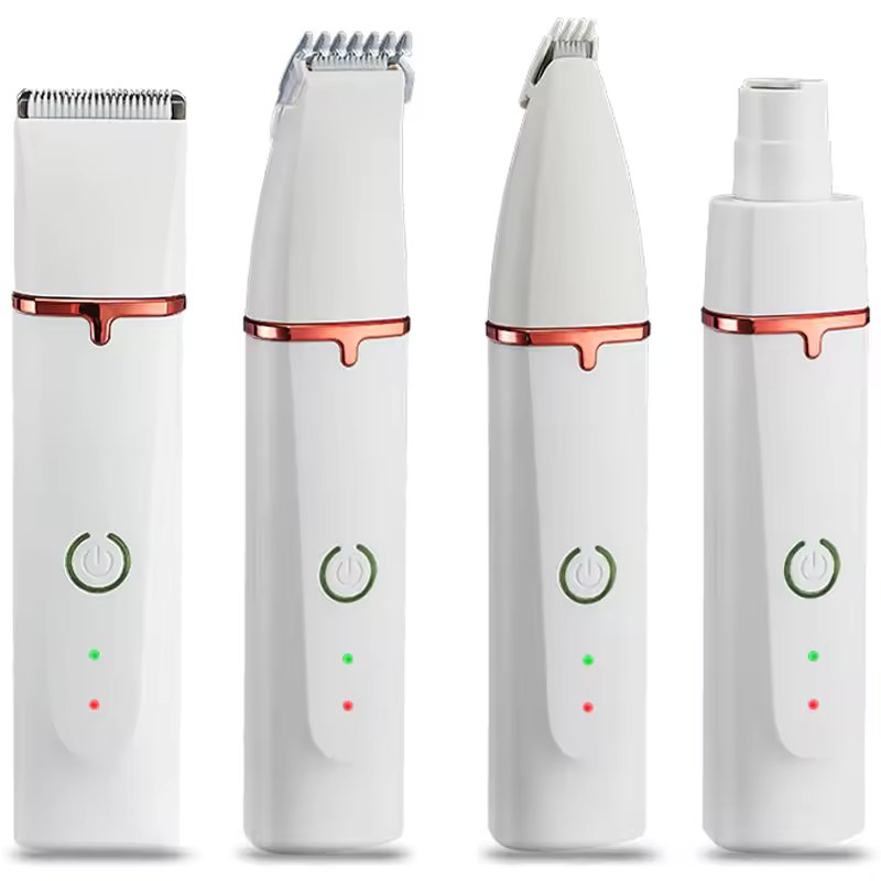 Premium kabelloses 4-in-1 Hundhaar-Trimmer-Set – geräuscharm und wasserdicht