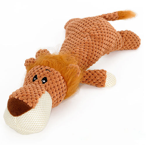 Plüsch-Quietschspielzeug in Tierform für Hunde