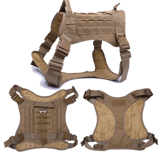 Imbracatura tattica per cani Pawfey con sistema MOLLE