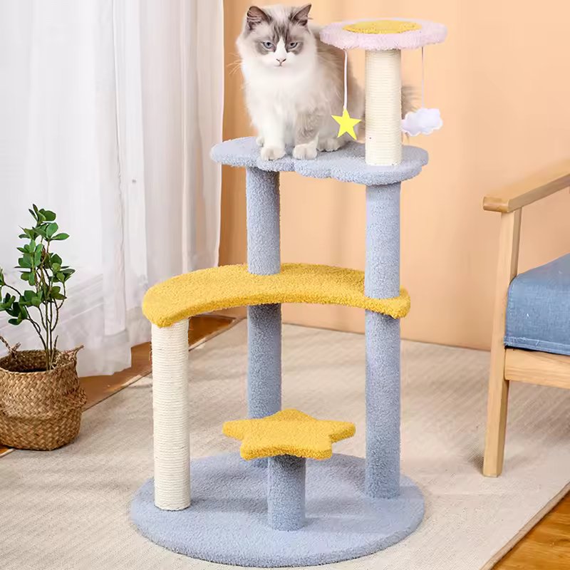 Arbre à chat et tours douillets façon château