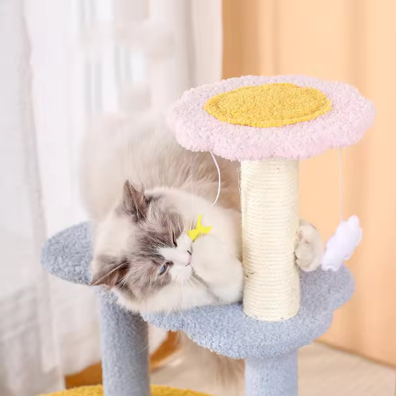 Arbre à chat et tours douillets façon château