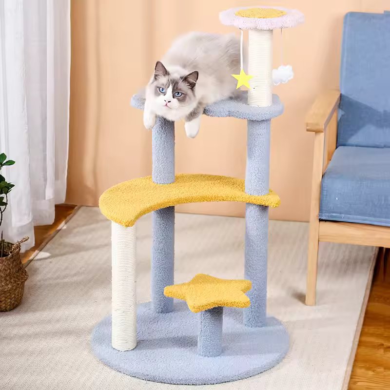 Arbre à chat et tours douillets façon château