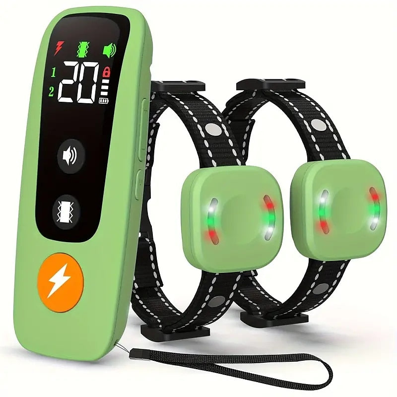 Collare per addestramento cani con segnale acustico e vibrazione, ricevitore elettrico impermeabile