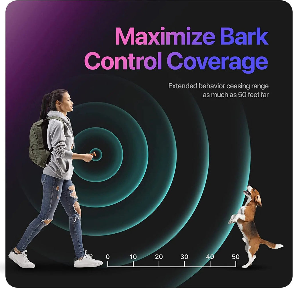 Dispositif de dressage ultrasonique pour chien – Contrôle des aboiements 3-en-1 et répulsif pour animaux