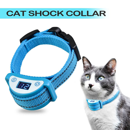 Katten Anti-Miauwen Halsband - Geluid, Trilling, Schok Modi