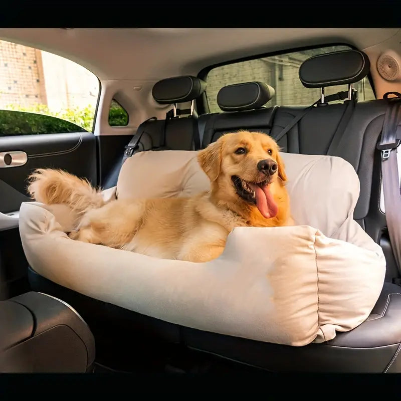 Siège auto douillet en peluche pour chien