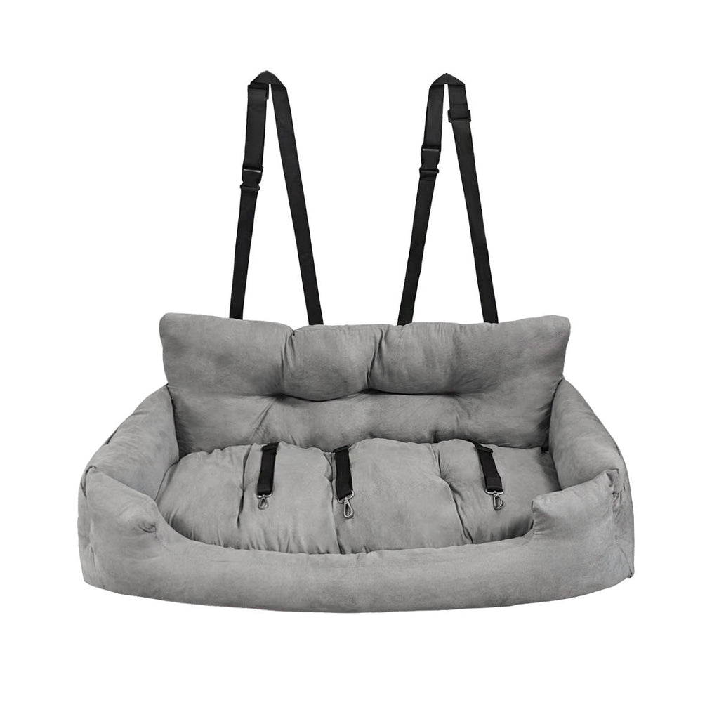 Siège auto douillet en peluche pour chien