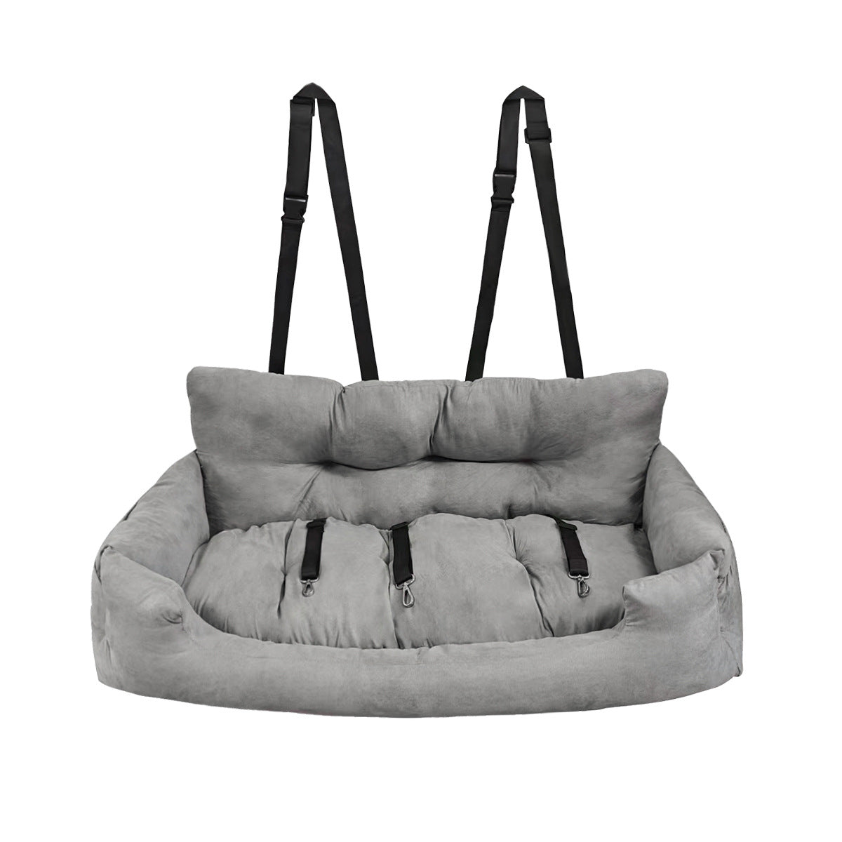 Siège auto douillet en peluche pour chien