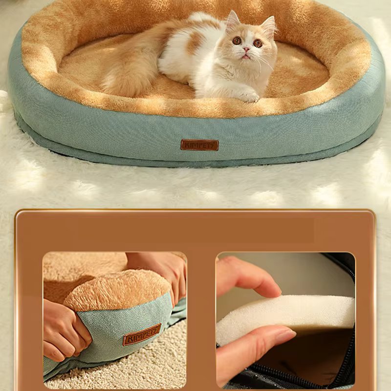 Cama de peluche para gatos y cachorros - Cómoda tumbona para mascotas
