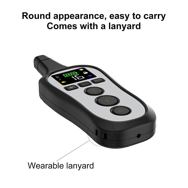 Collier de dressage pour chien étanche et rechargeable