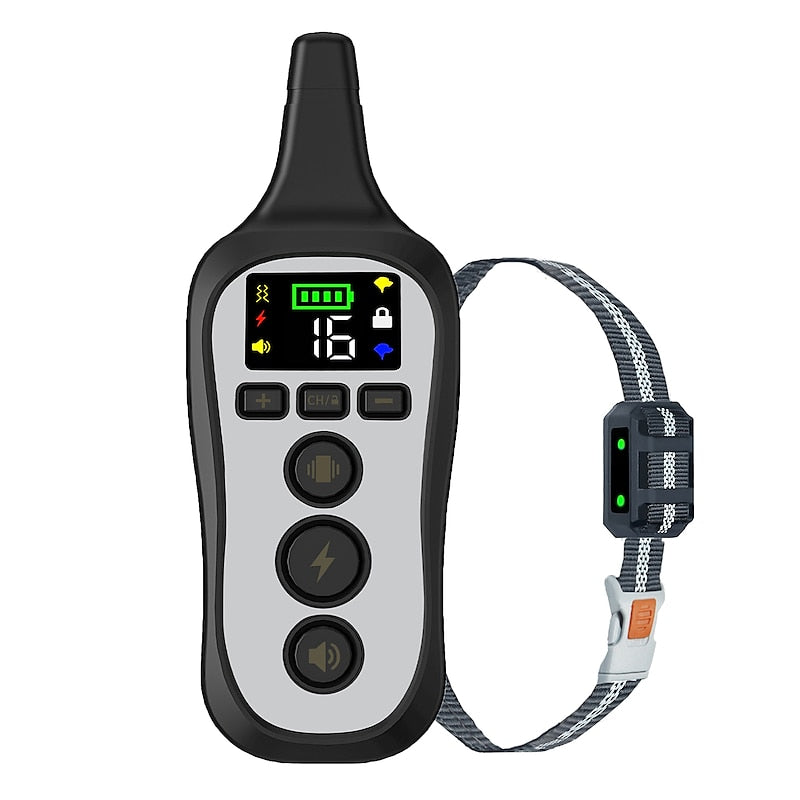 Collier de dressage pour chien étanche et rechargeable