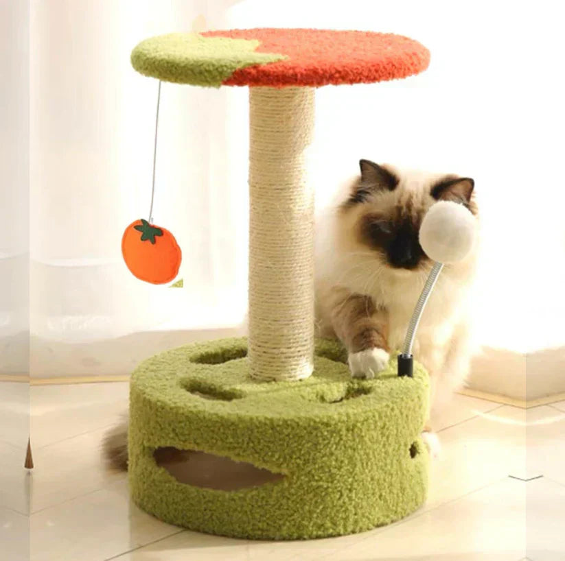 Verspielter Kratzbaum für Katzen