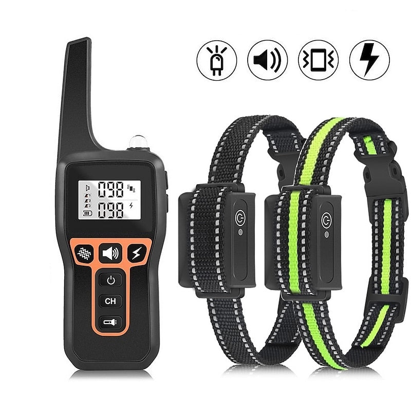 Újratölthető 1000m vízálló kutyakiképző nyakörv