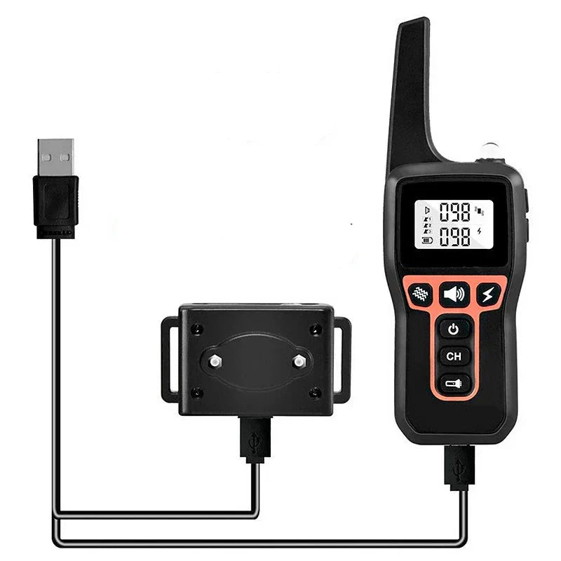 Újratölthető 1000m vízálló kutyakiképző nyakörv