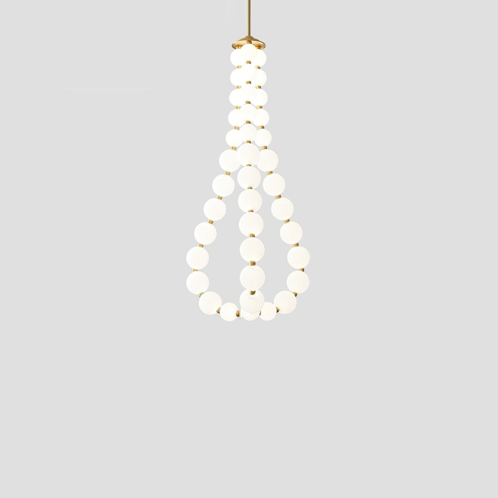 Acrylic Pearl Necklace Chandelier - Vakkerlight