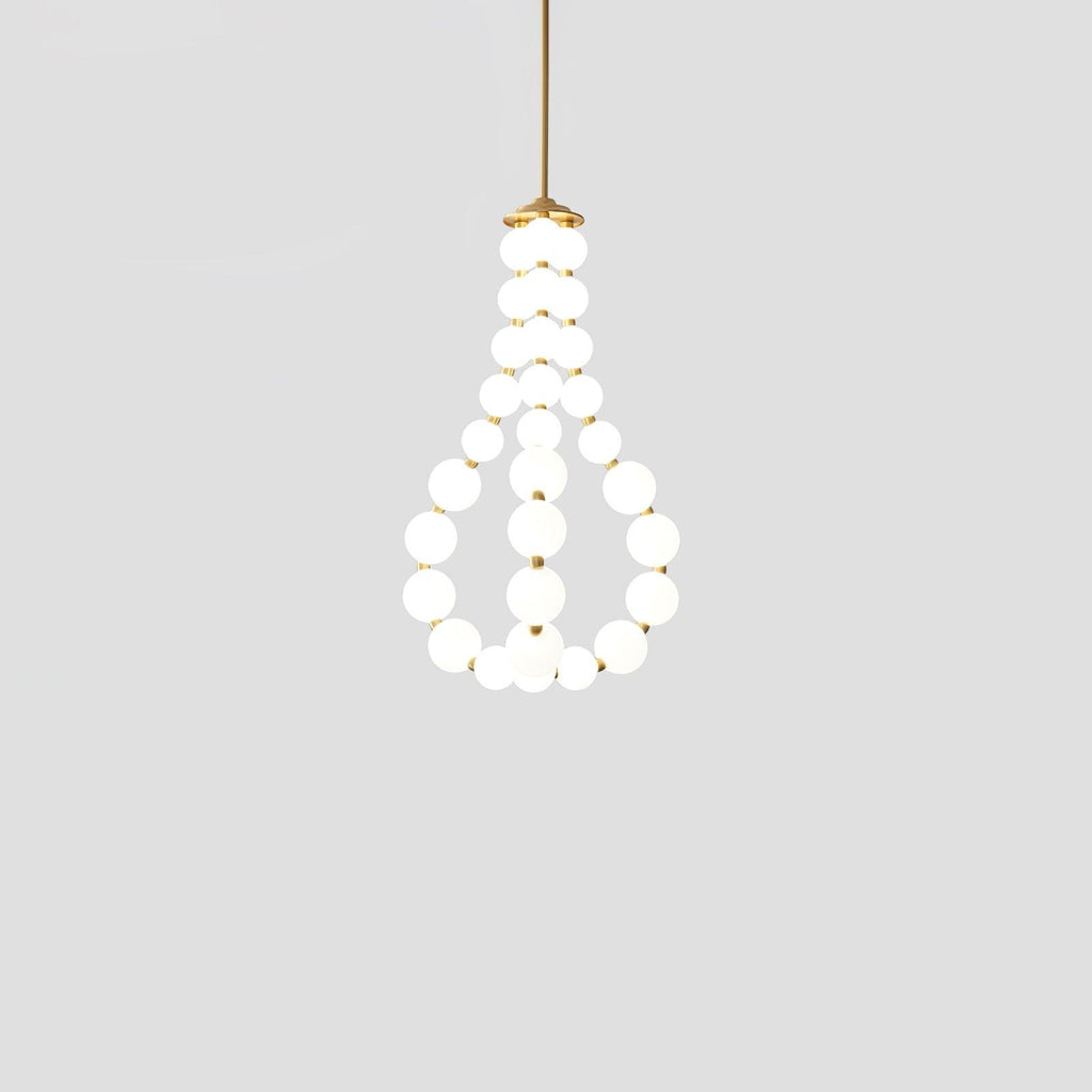 Acrylic Pearl Necklace Chandelier - Vakkerlight