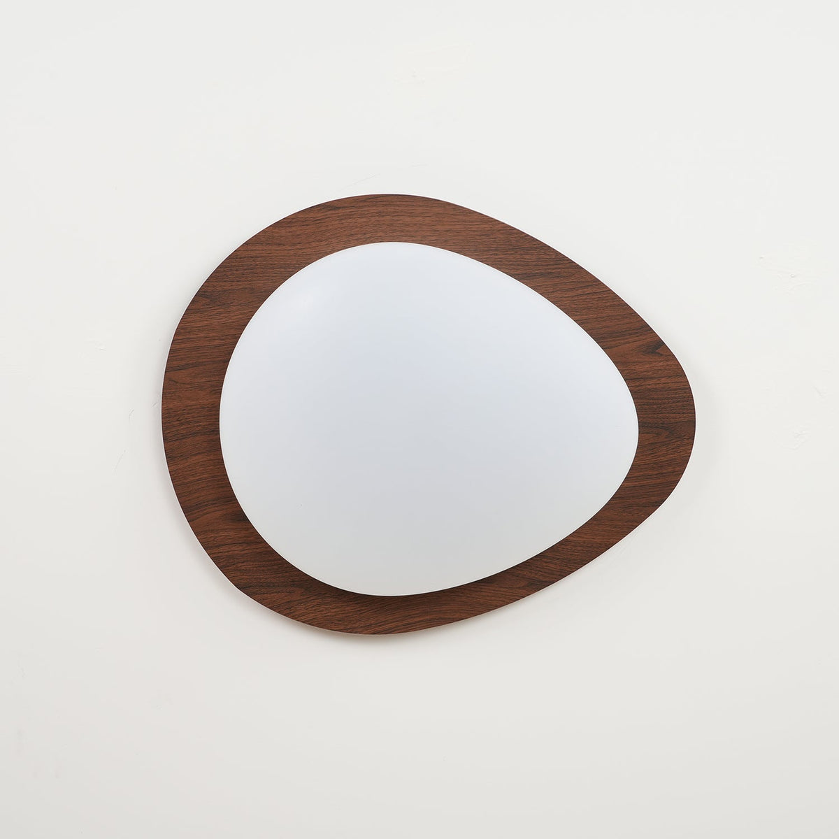Lampă de tavan LED din piatră — lemn de nuc/lemn deschis, lumină caldă/rece, Ø30–58 cm