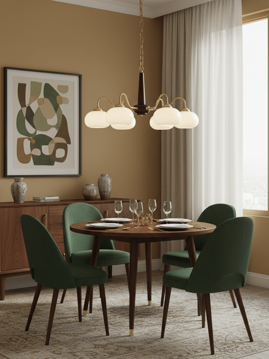 Persimmon Toned Hanging Ceiling Chandelier