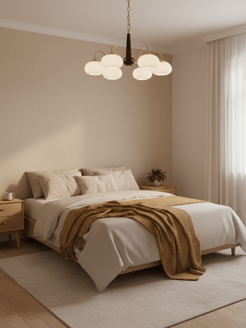 Persimmon Toned Hanging Ceiling Chandelier
