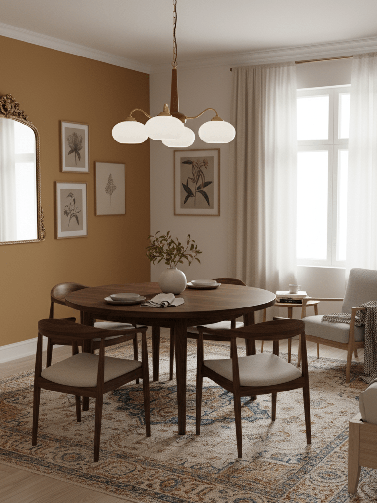 Persimmon Toned Hanging Ceiling Chandelier
