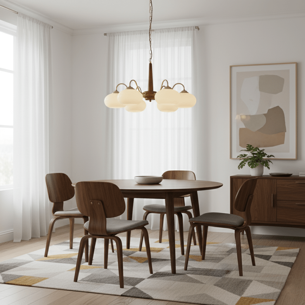 Persimmon Toned Hanging Ceiling Chandelier