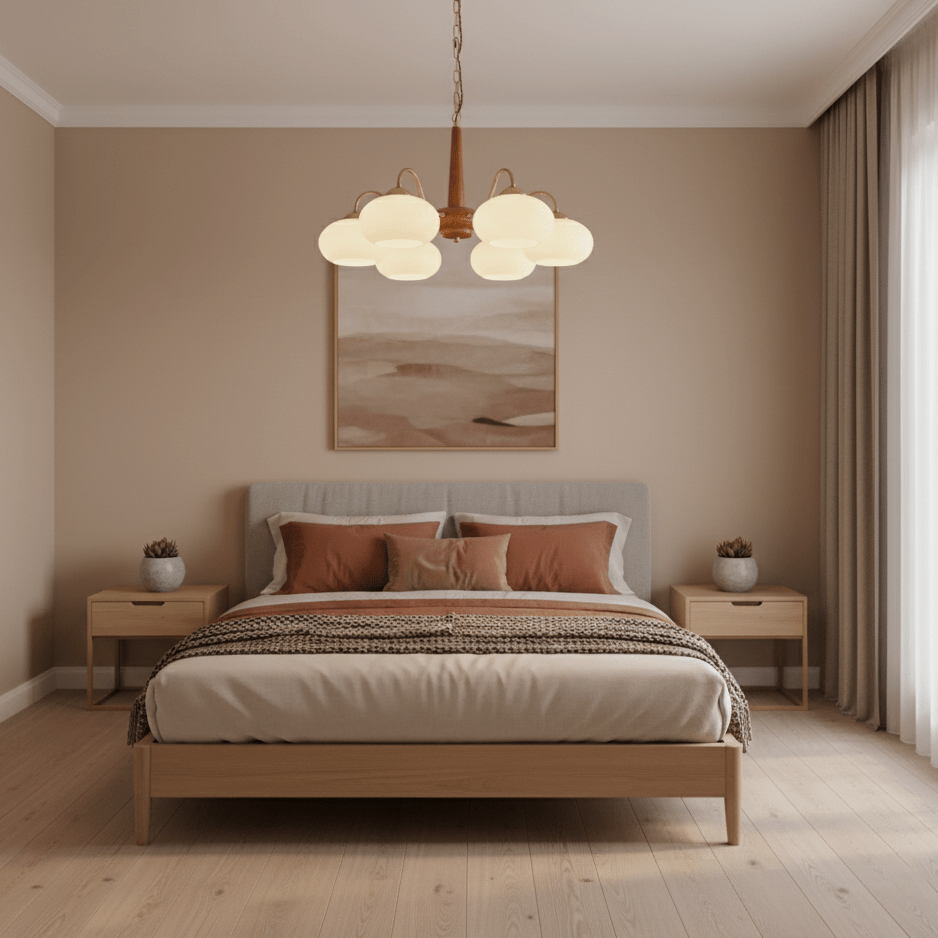 Persimmon Toned Hanging Ceiling Chandelier