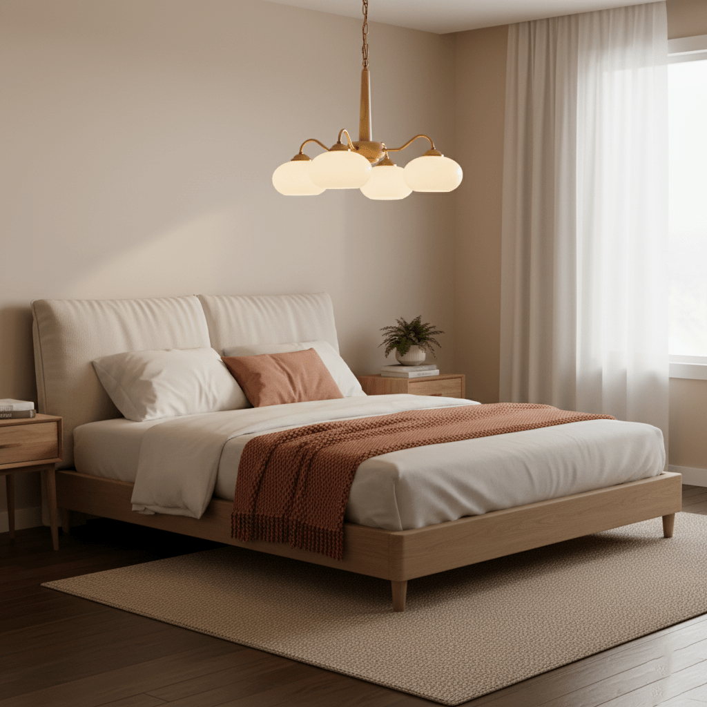 Persimmon Toned Hanging Ceiling Chandelier