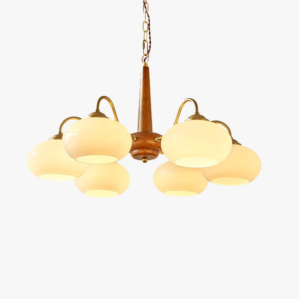 Persimmon Toned Hanging Ceiling Chandelier