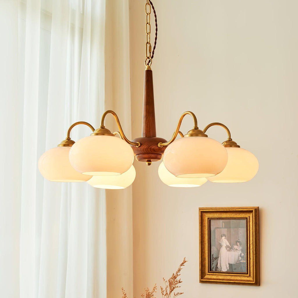Persimmon Toned Hanging Ceiling Chandelier
