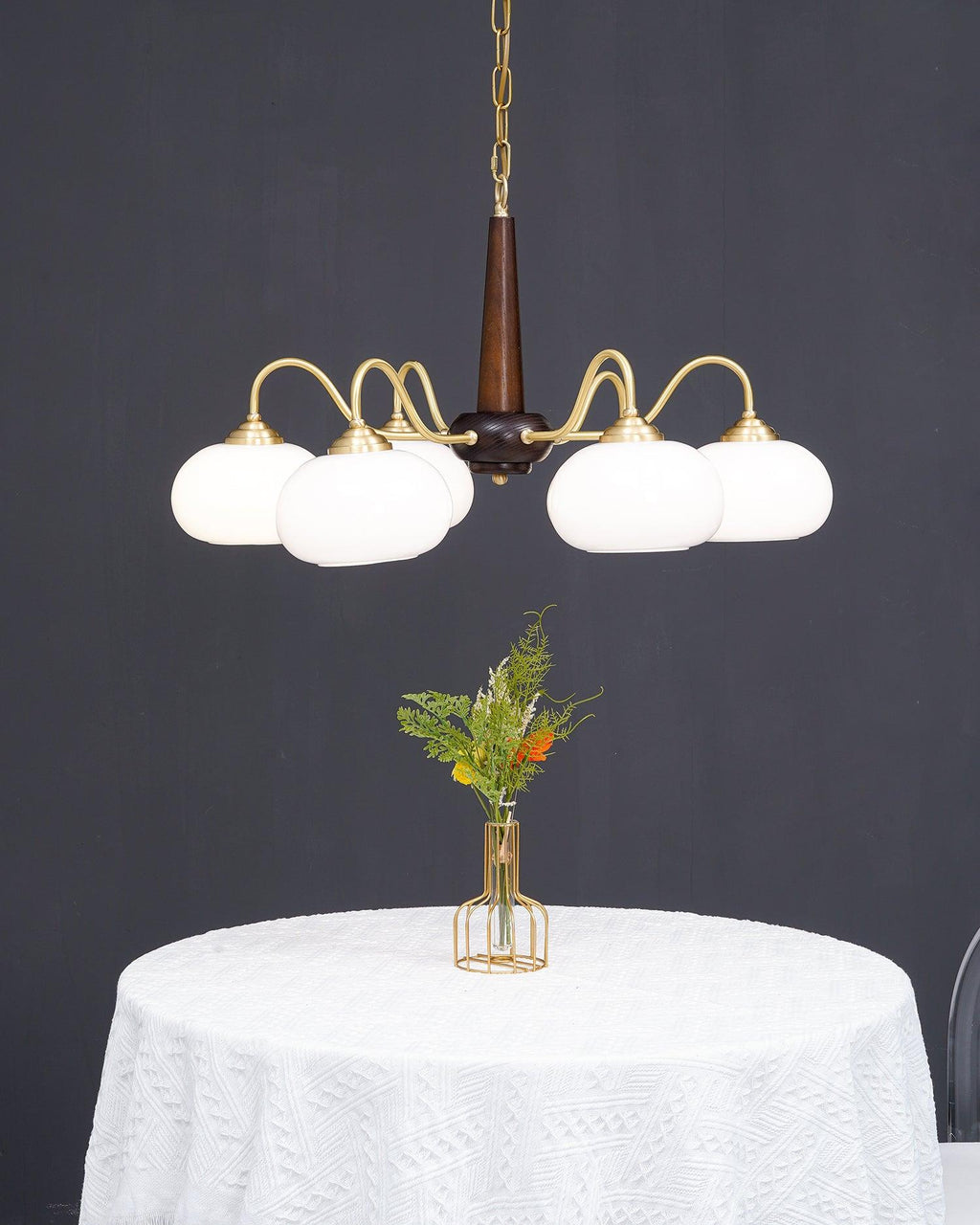 Persimmon Toned Hanging Ceiling Chandelier