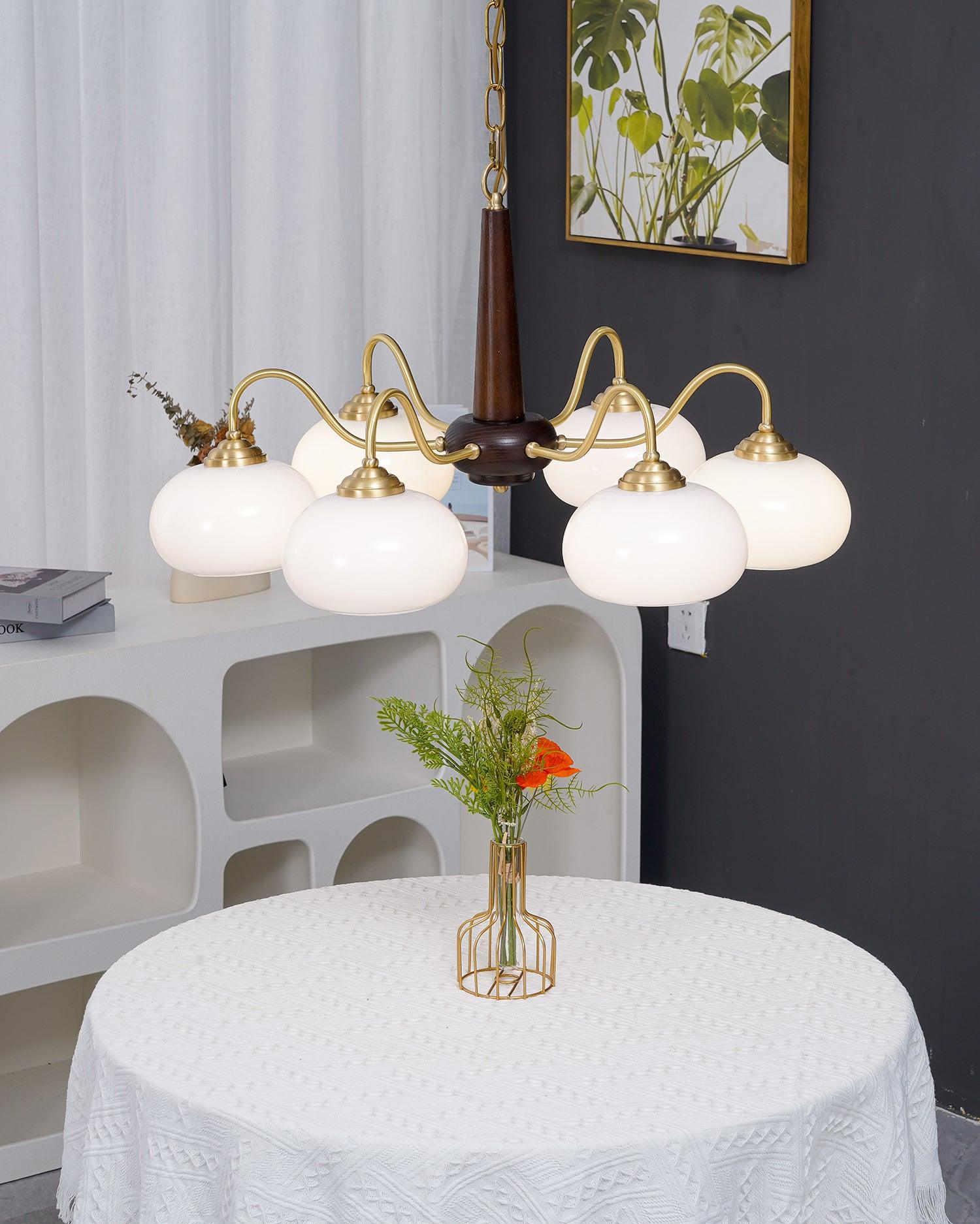 Persimmon Toned Hanging Ceiling Chandelier