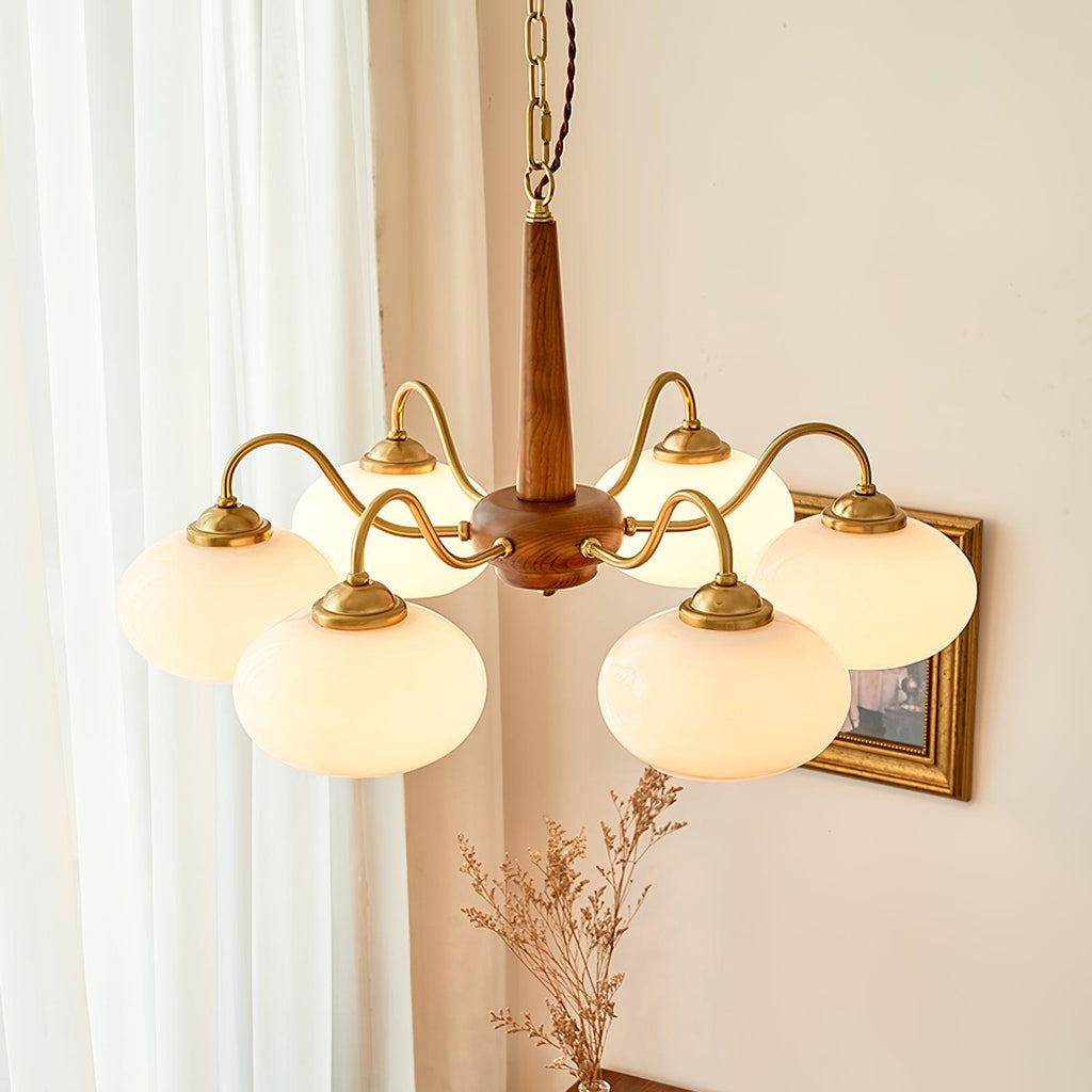 Persimmon Toned Hanging Ceiling Chandelier