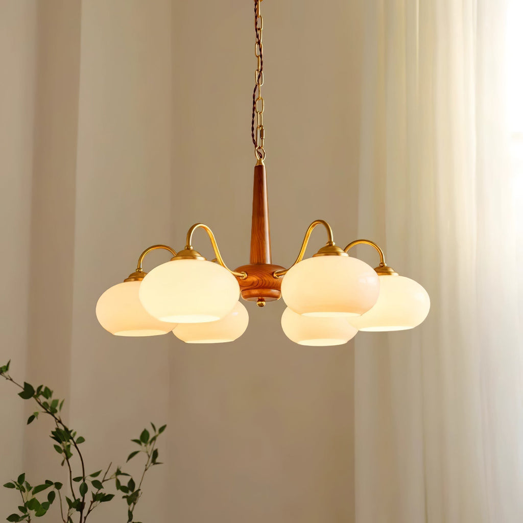 Persimmon Toned Hanging Ceiling Chandelier