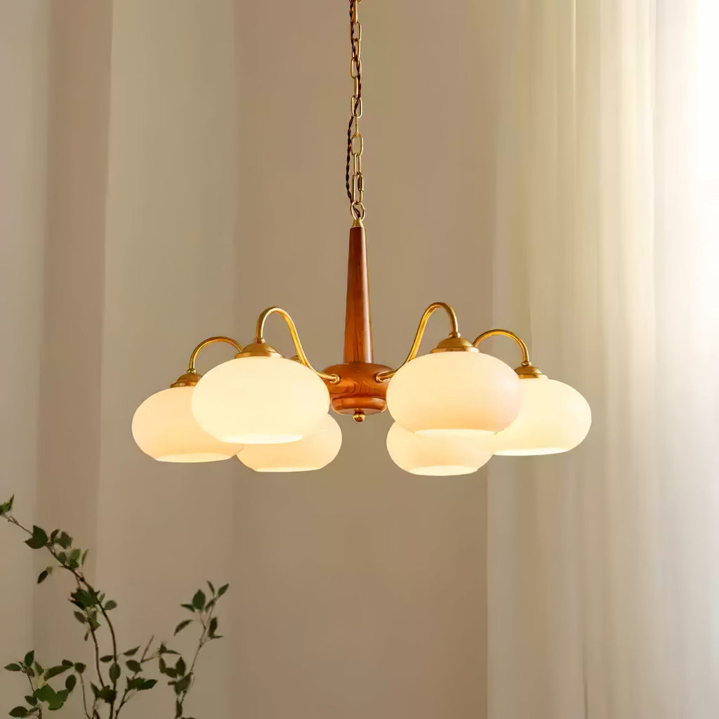 Persimmon Toned Hanging Ceiling Chandelier