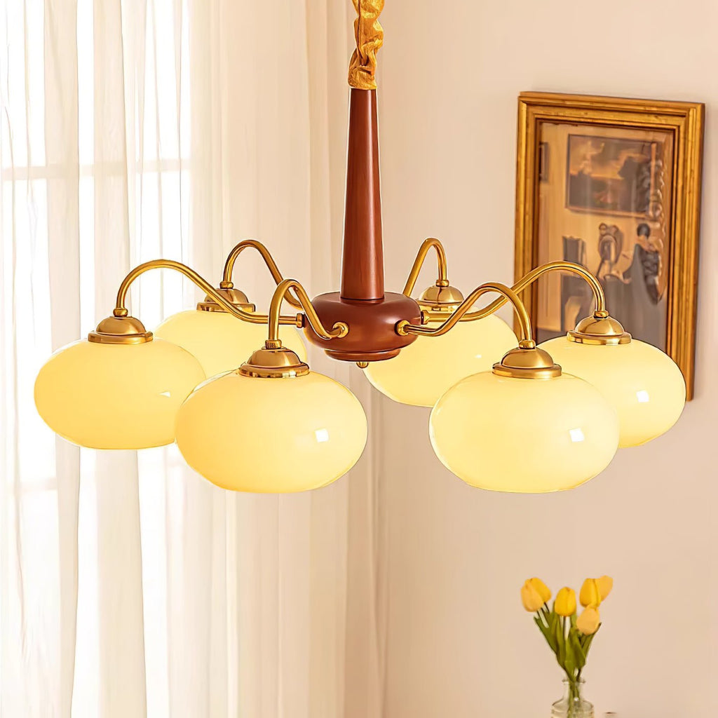 Persimmon Toned Hanging Ceiling Chandelier