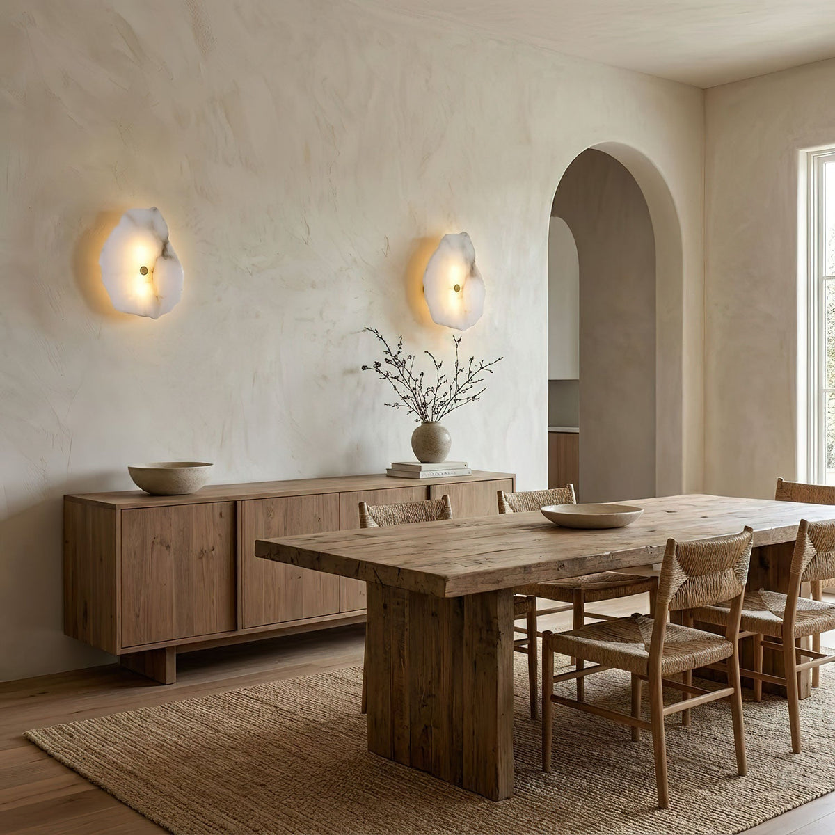 Petra Slim Alabaster Wall Lamp