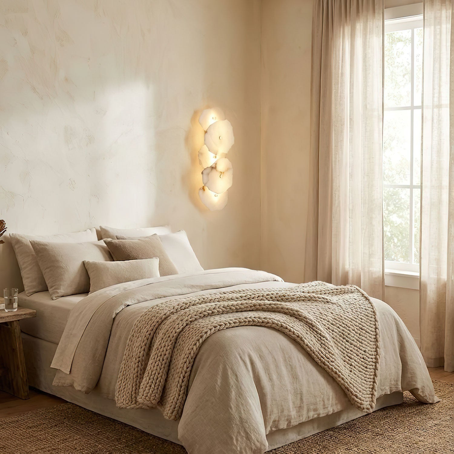 Petra Slim Alabaster Wall Lamp