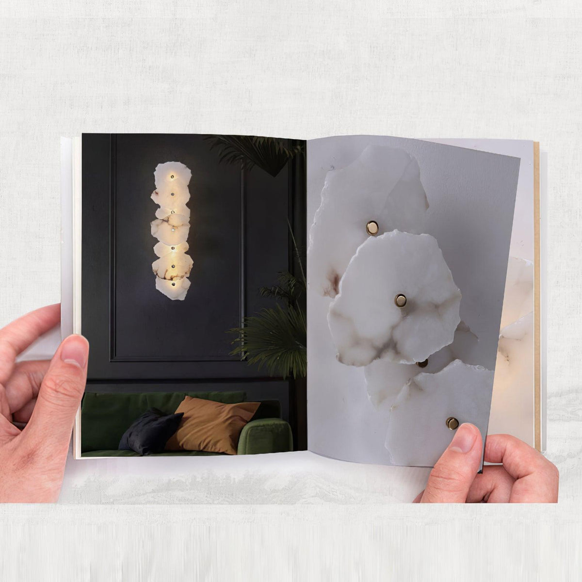 Petra Slim Alabaster Wall Lamp
