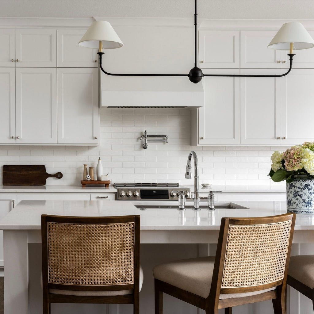 Norli Modern Linear LED Chandelier — Slender Metal Suspension