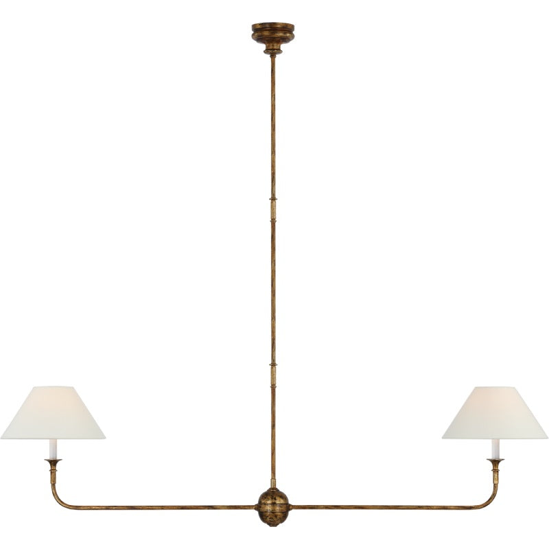 Norli Modern Linear LED Chandelier — Slender Metal Suspension