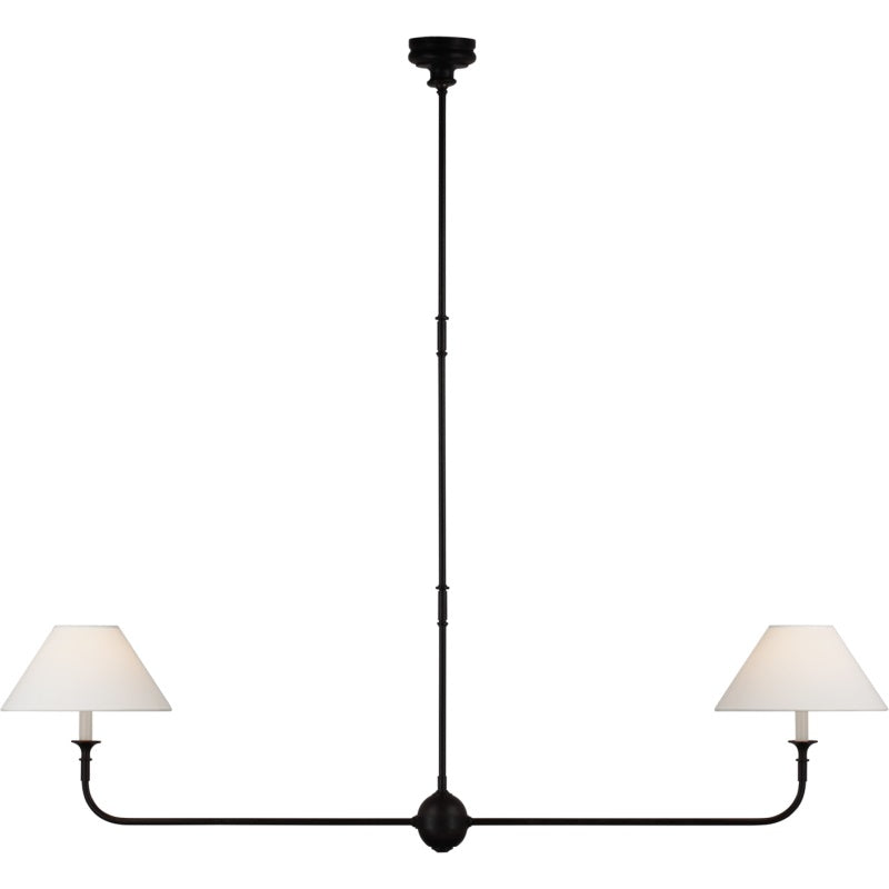 Norli Modern Linear LED Chandelier — Slender Metal Suspension