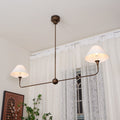 Norli Modern Linear LED Chandelier — Slender Metal Suspension